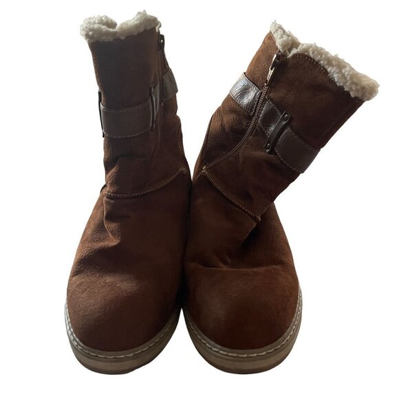 White‎ Mountain Womens 9.5M Taite Fabric Closed Toe Mid-Calf Cold Weather Boots - Picture 7 of 10